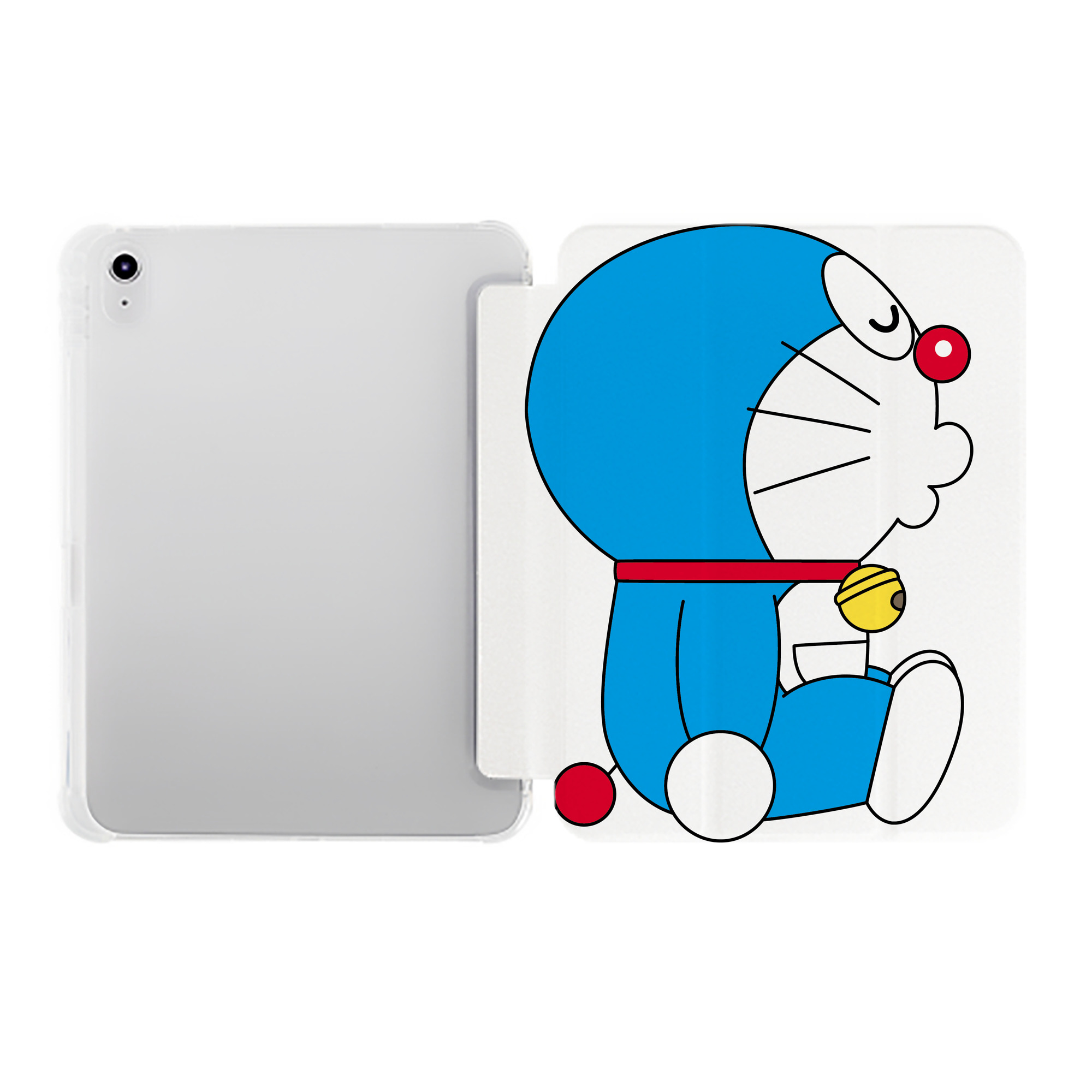 （画像用） ドラえもん Doraemon IPad ケース ペン収納付き 三つ折りスタンド PUレザー×シリコン 対応機種9.5/10.5/10.9インチ